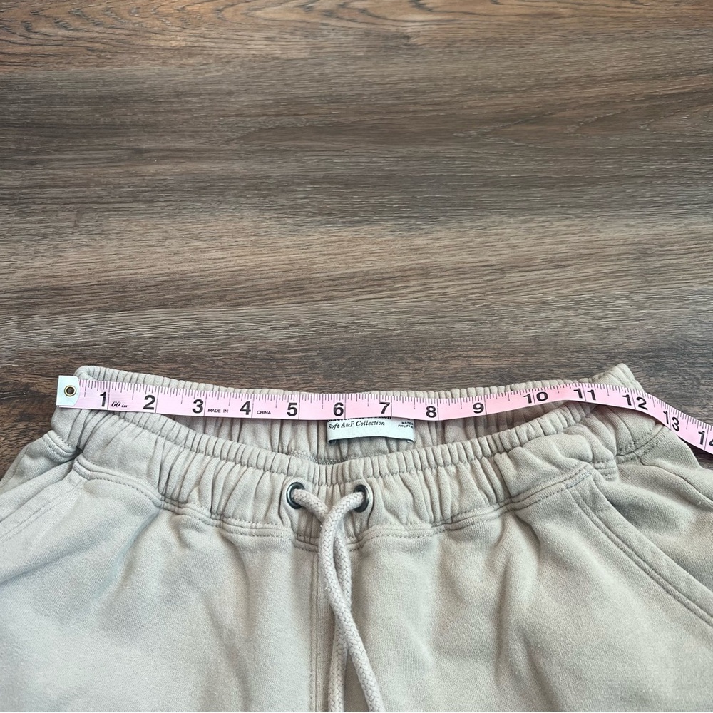 Abercrombie & Fitch Cream Sweatpants Size Small Joggers Hampton Sport Club - Picture 9 of 10